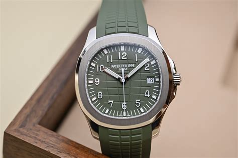 patek philippe aquanaut olive green|patek philippe aquanaut price list.